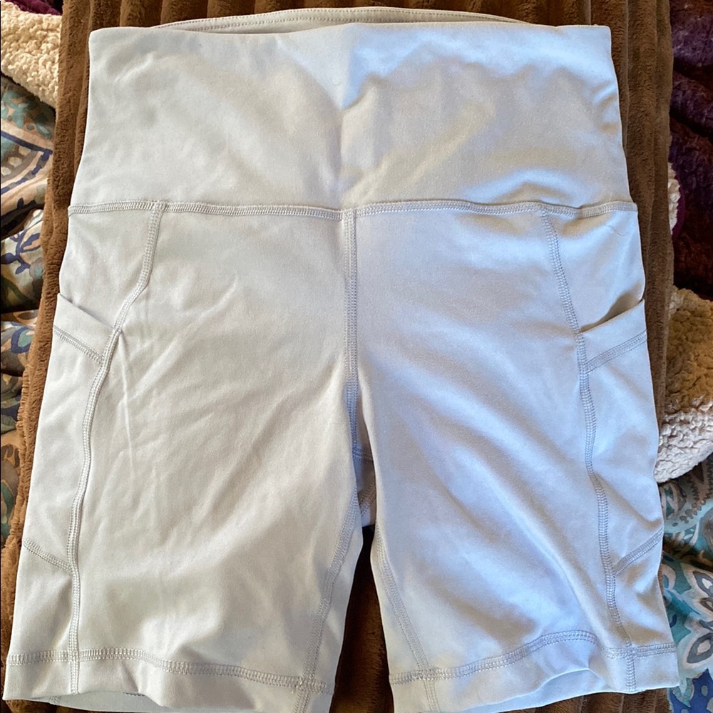 Women's Light blue Yoga Shorts